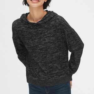 GAP Body Softspun Pullover Hoodie Marled Gray S